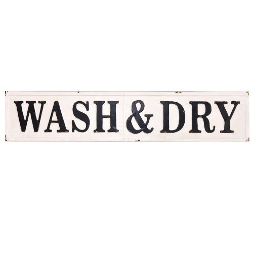 "Wash & Dry" Metal Sign