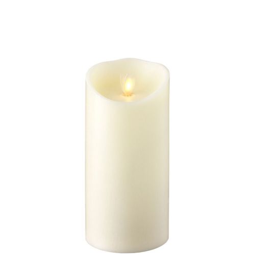 Wax Pillar Flameless Candle with Timer Ivory 3.5