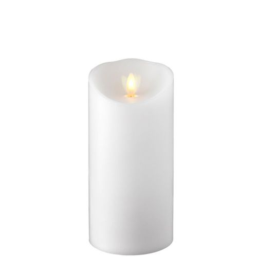 Wax Pillar Fireless Candle with Timer White 3.5