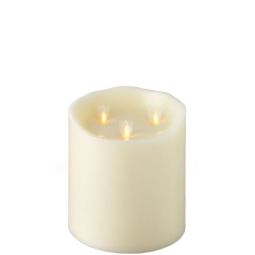 3-Wick 6"x6" Flameless Pillar Candle
