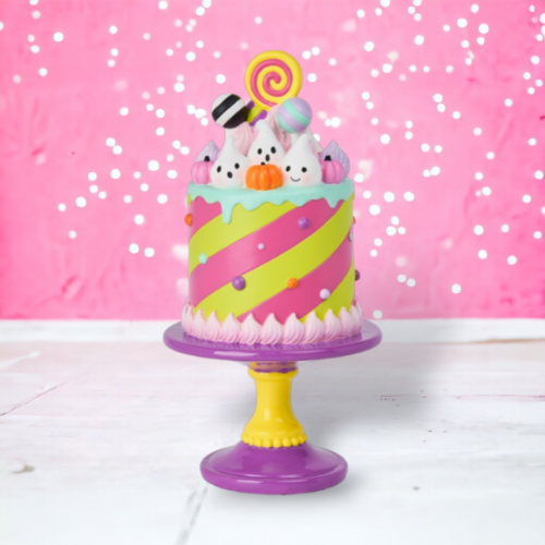 Halloween Candy Cake On Stand