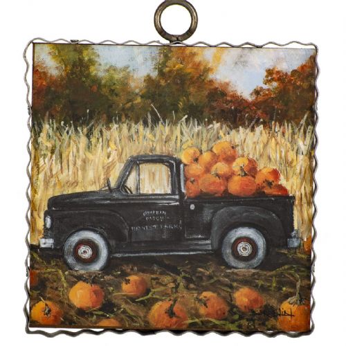 Mini Pumpkin Harvest Truck Print