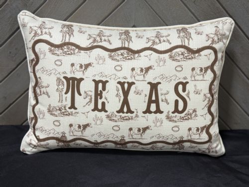 Pillow Cowboy Toile