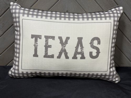Pillow Gingham Texas