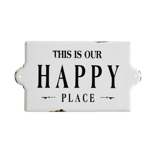 "This Is Our Happy Place" Metal Sign 