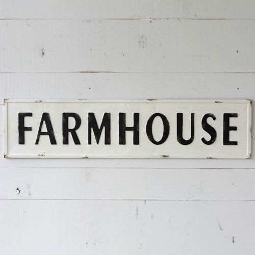 "Farmhouse" Metal Sign