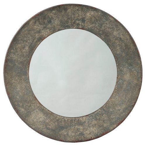 Galvanized Round Mirror 