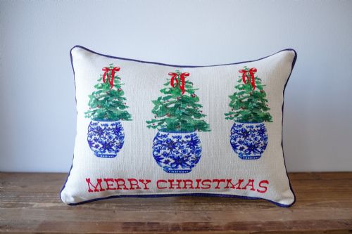 Pillow Chinoiserie Merry Christmas