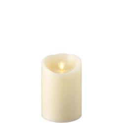 Wax Pillar Flameless Candle with Timer Ivory 4