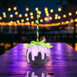 Halloween Purple Candy Apple