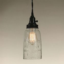 Half Gallon Mason Jar Pendant Lamp