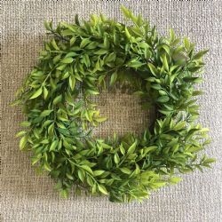 Candle Ring Mini Ruscus Spring Green 6