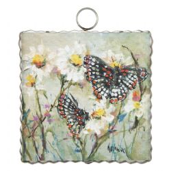 Mini Baltimore Checkered Butterflies Print