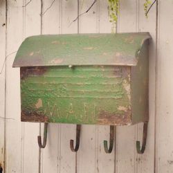 Vintage Mailbox W/Hooks