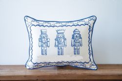 Pillow Chinoiserie Nutcracker